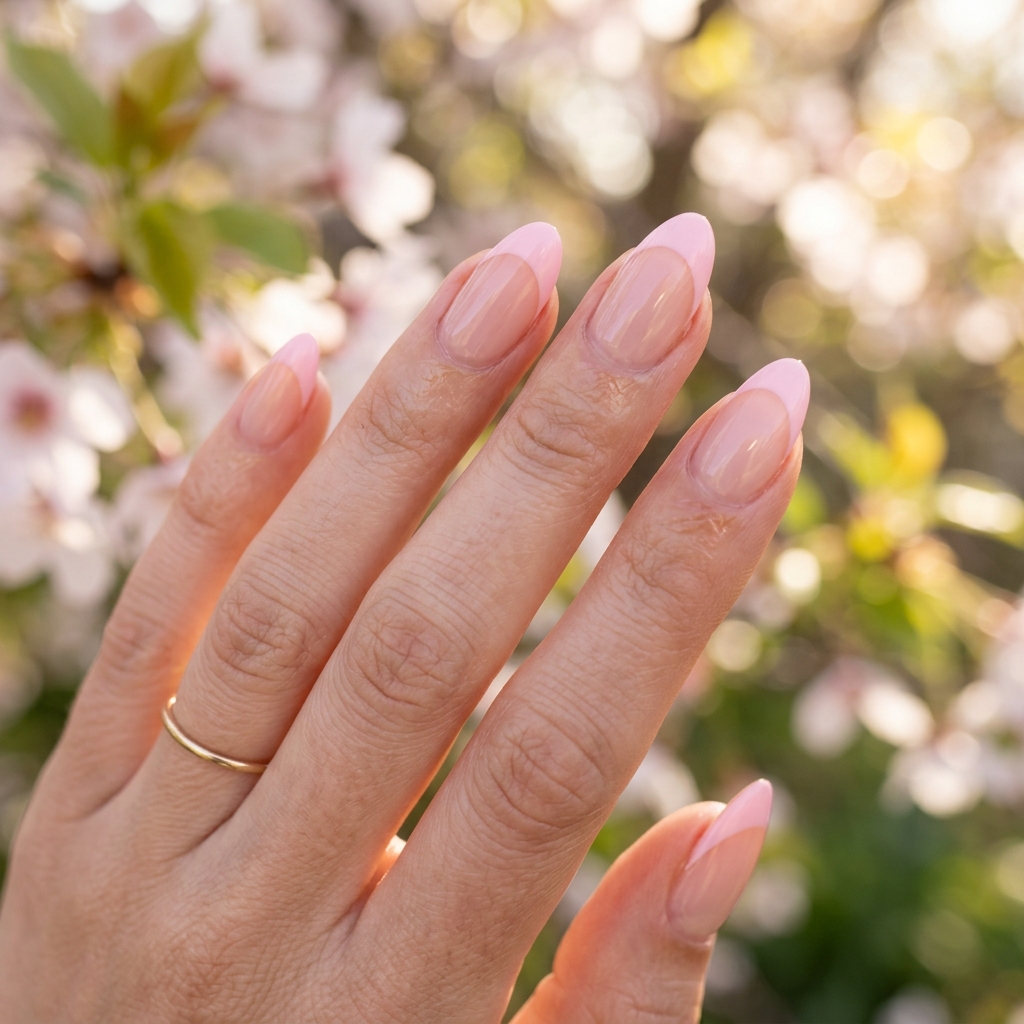 Pastel Pink French Nails Ideas