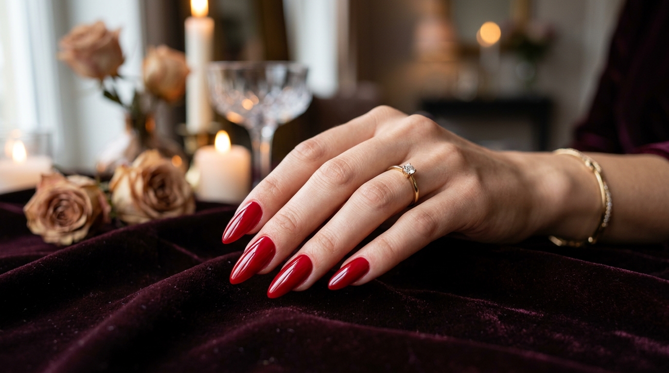 Red Acrylic Nails