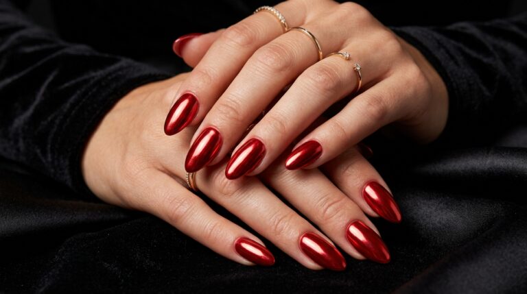 Red Chrome Nails