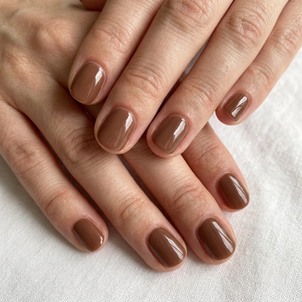 Short Brown Nail Ideas