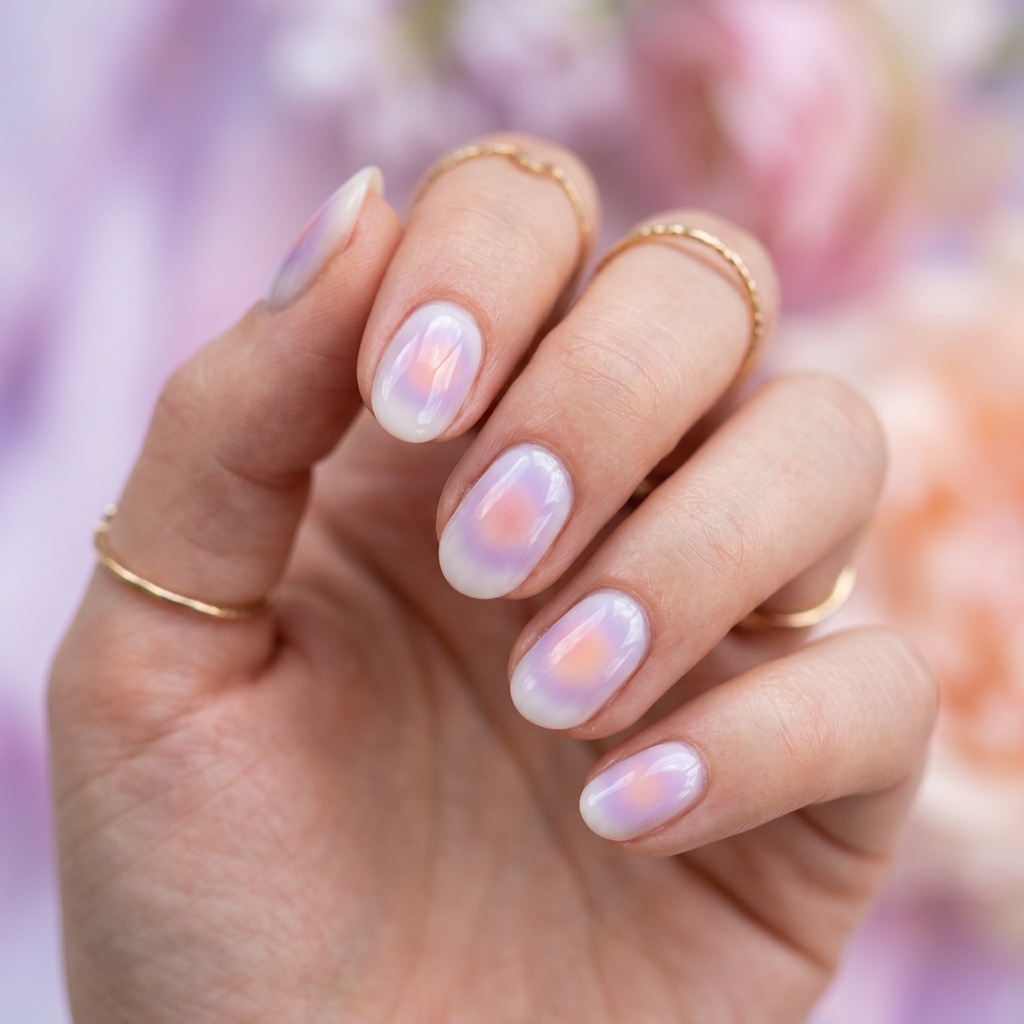 30 Short oval nails ideas: Creative Designs to Inspire Your Next Manicure 15 Aura Nail Short Oval Nails Ideas