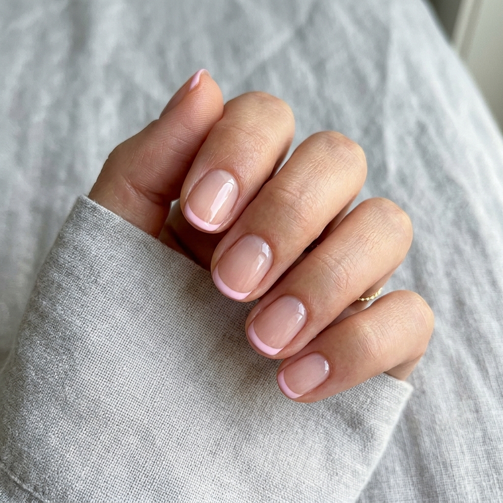 Soft Baby Pink French Nails Ideas